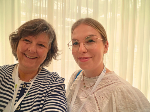 Sabine Berninger (Geschäftsführerin DBfK Südost) und Marie Ullbrich (Junge Pflege DBfK Südost)