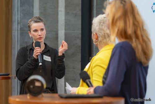 Tahnee Leyh, Gemeindegesundheitspflegerin im brandenburgischen Luckau, berichtete aus ihrem Arbeitsalltag.