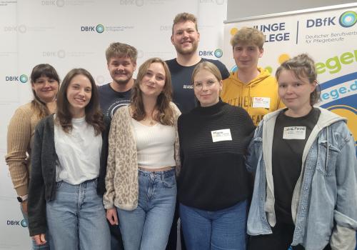 Die neu gewählte Lenkungsgruppe (v.l.): Lara Schubert, Lydia Labuhn, Tristan Stecker, Tanja Gebauer, Björn Klink, Marie Ullbrich, Felix Schonhoff und Josefine Postzich.