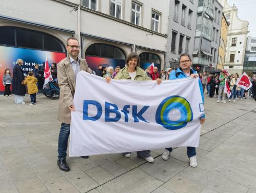 Protestaktion in Augsburg.