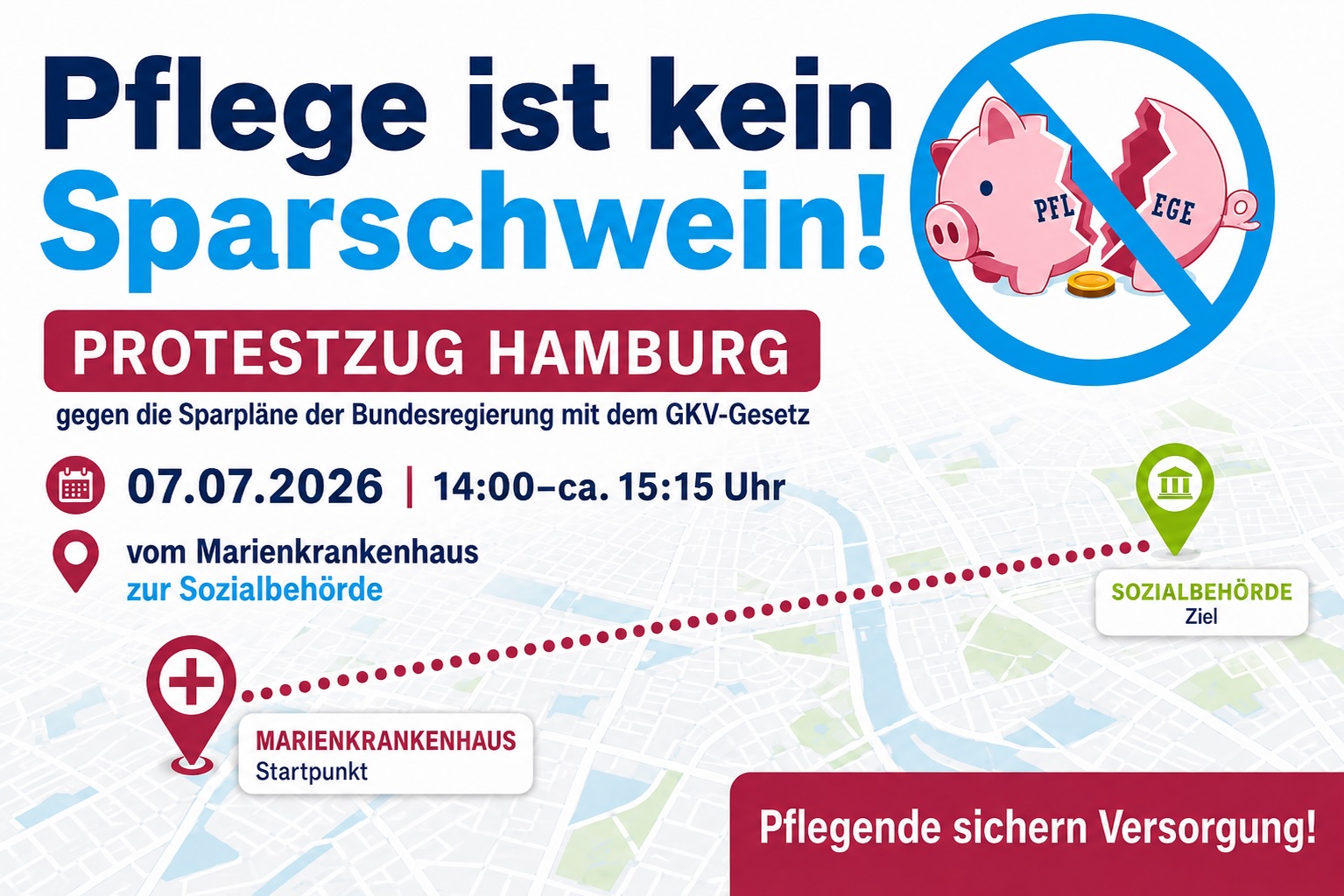 Protestaktion Hamburg 7.7.2026