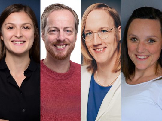 Die vier neuen Gesichter im neunköpfigen Vorstand (v.l.n.r.): Lili Mallée, Daniel Richter, Julia Taubitz, Janine Wehrli