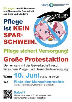 Protestaufruf: Kein Sparschwein - Selbstausdruck