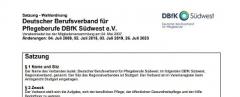 Satzung und Wahlordnung DBfK Südwest