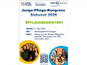 Junge-Pflege-Kongress des DBfK Südwest 2026: Jetzt anmelden