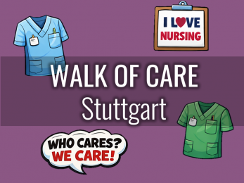 Pflege zeigt Haltung beim Walk of Care Stuttgart am 12. Mai